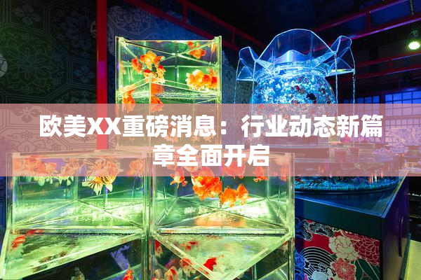 欧美XX重磅消息：行业动态新篇章全面开启