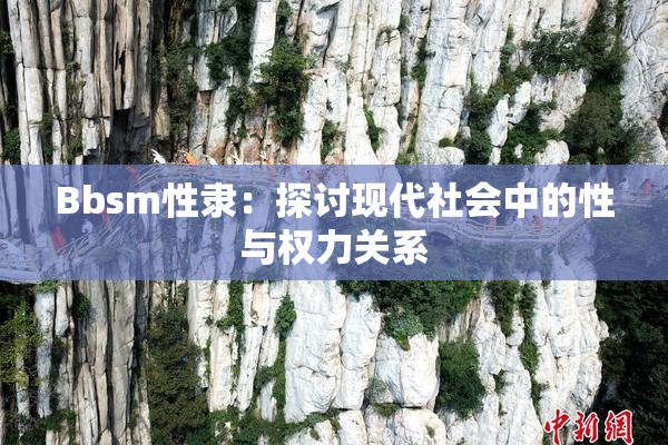 Bbsm性隶：探讨现代社会中的性与权力关系