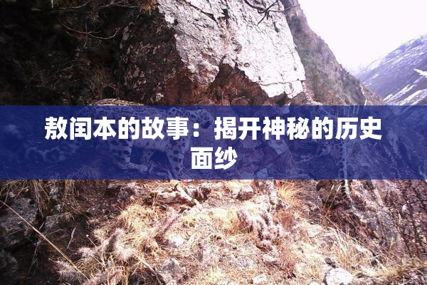 敖闰本的故事：揭开神秘的历史面纱