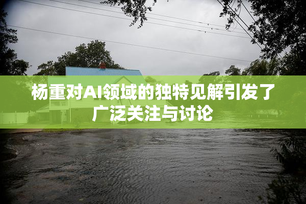 杨重对AI领域的独特见解引发了广泛关注与讨论