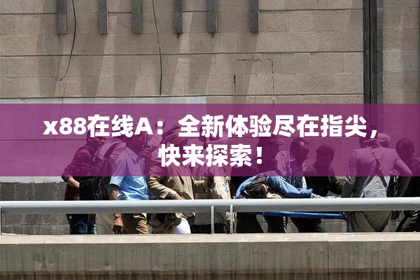 x88在线A：全新体验尽在指尖，快来探索！