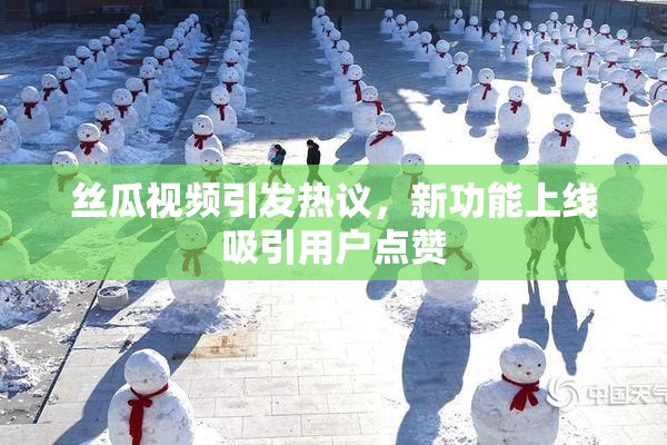 丝瓜视频引发热议，新功能上线吸引用户点赞
