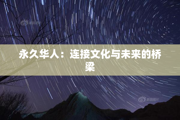 永久华人：连接文化与未来的桥梁