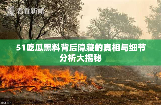 51吃瓜黑料背后隐藏的真相与细节分析大揭秘