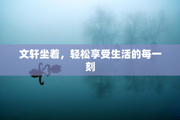 文轩坐着，轻松享受生活的每一刻