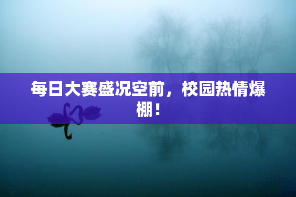 每日大赛盛况空前，校园热情爆棚！
