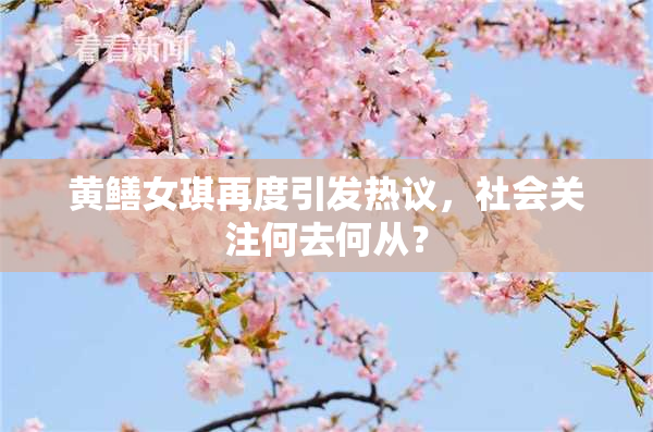 黄鳝女琪再度引发热议，社会关注何去何从？