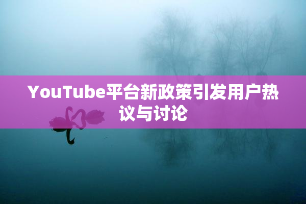 YouTube平台新政策引发用户热议与讨论