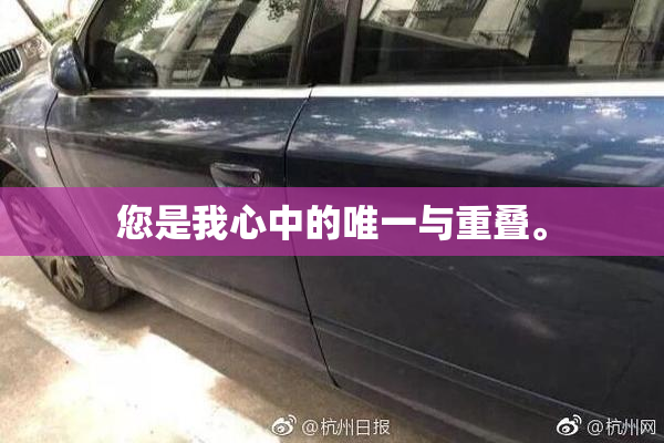 您是我心中的唯一与重叠。