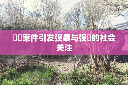 亂倫案件引发强暴与强姦的社会关注