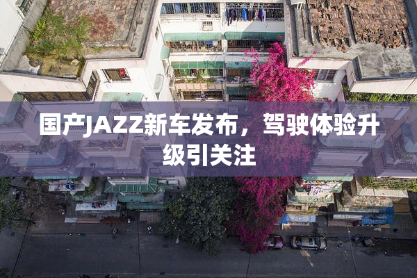 国产JAZZ新车发布，驾驶体验升级引关注