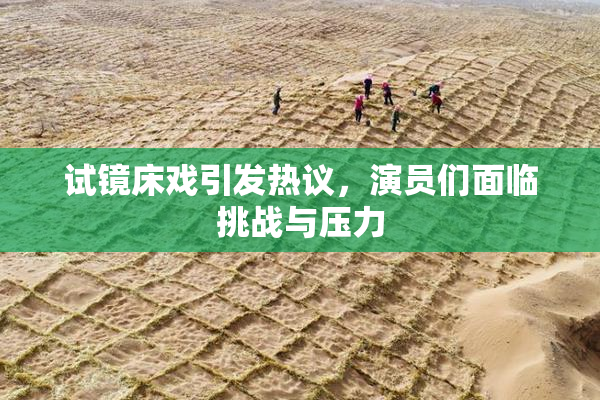 试镜床戏引发热议，演员们面临挑战与压力