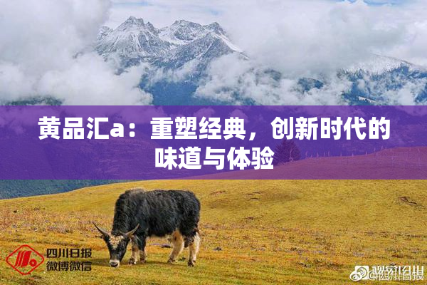 黄品汇a：重塑经典，创新时代的味道与体验