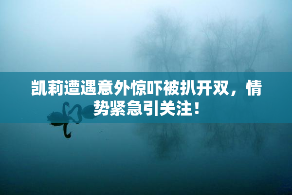 凯莉遭遇意外惊吓被扒开双，情势紧急引关注！