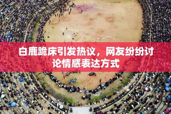白鹿跪床引发热议，网友纷纷讨论情感表达方式