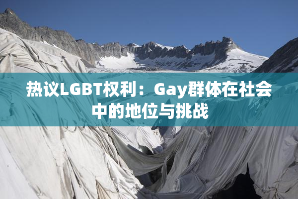 热议LGBT权利：Gay群体在社会中的地位与挑战
