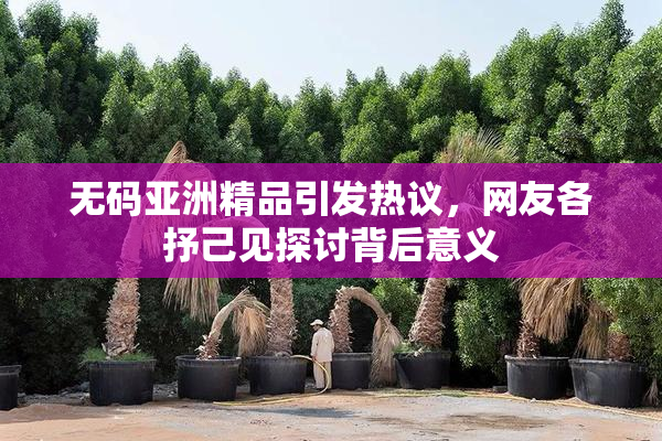 无码亚洲精品引发热议，网友各抒己见探讨背后意义
