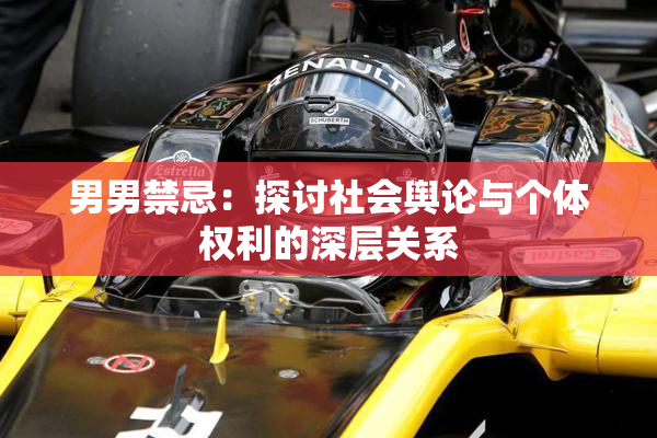 男男禁忌：探讨社会舆论与个体权利的深层关系