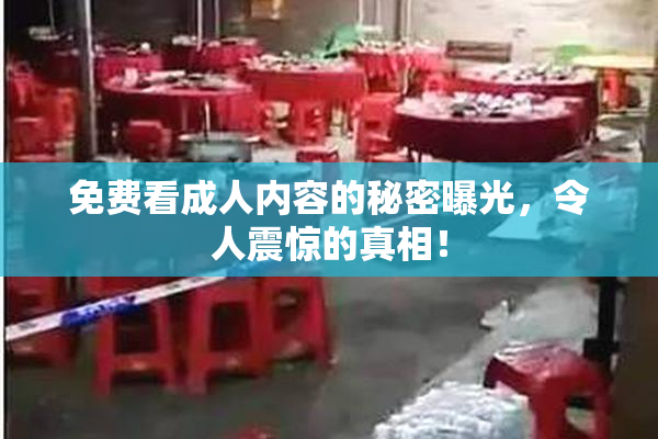 免费看成人内容的秘密曝光，令人震惊的真相！