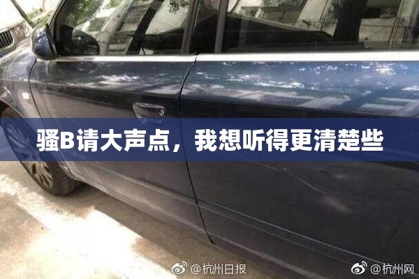 骚B请大声点，我想听得更清楚些