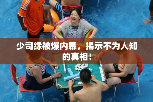 少司缘被爆内幕，揭示不为人知的真相！