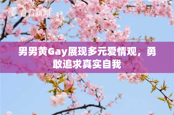 男男黄Gay展现多元爱情观，勇敢追求真实自我