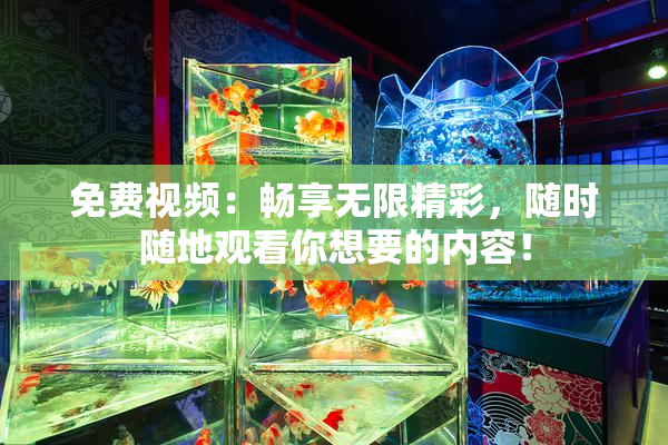 免费视频：畅享无限精彩，随时随地观看你想要的内容！