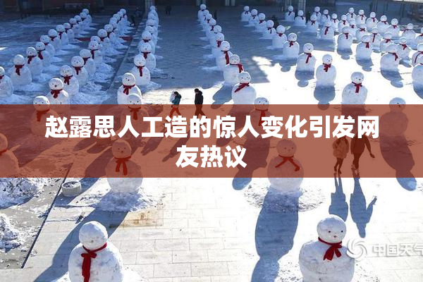 赵露思人工造的惊人变化引发网友热议