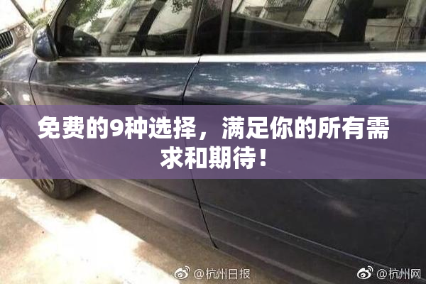 免费的9种选择，满足你的所有需求和期待！