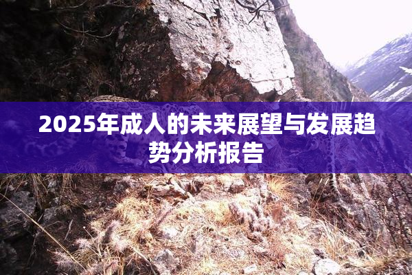 2025年成人的未来展望与发展趋势分析报告