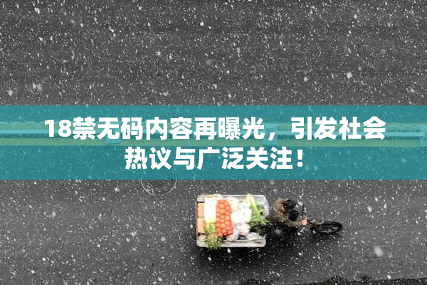 18禁无码内容再曝光，引发社会热议与广泛关注！