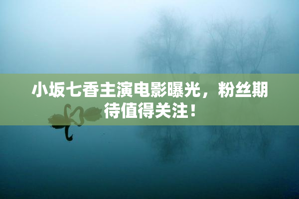 小坂七香主演电影曝光，粉丝期待值得关注！