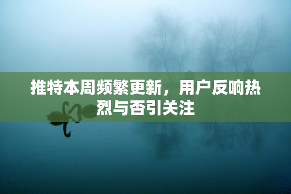 推特本周频繁更新，用户反响热烈与否引关注