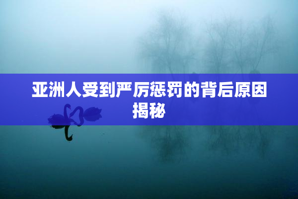 亚洲人受到严厉惩罚的背后原因揭秘