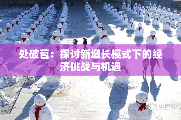 处破苞：探讨新增长模式下的经济挑战与机遇