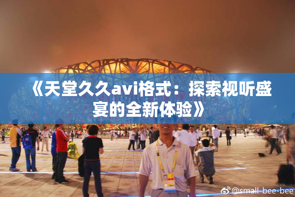 《天堂久久avi格式：探索视听盛宴的全新体验》