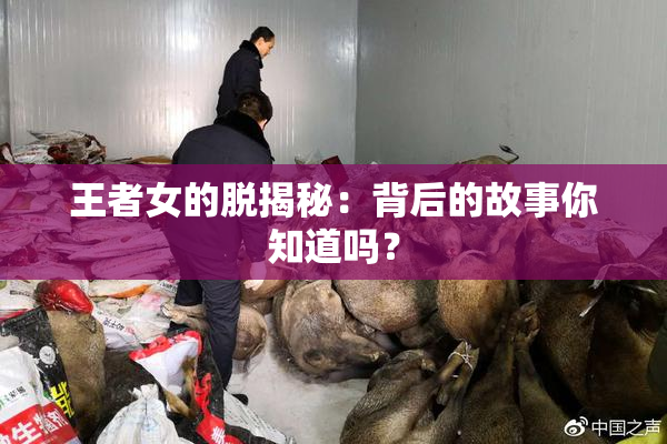 王者女的脱揭秘：背后的故事你知道吗？