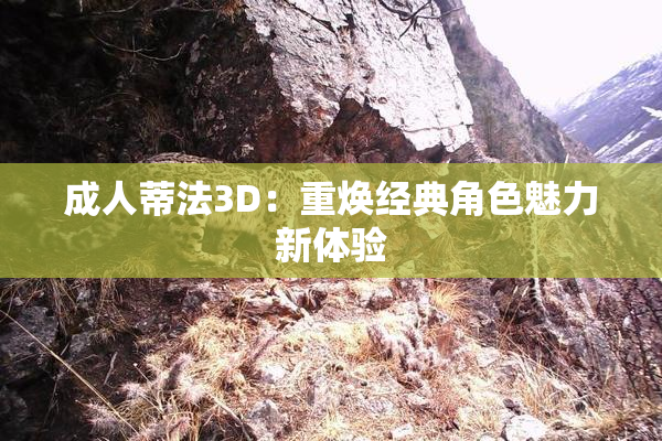 成人蒂法3D：重焕经典角色魅力新体验
