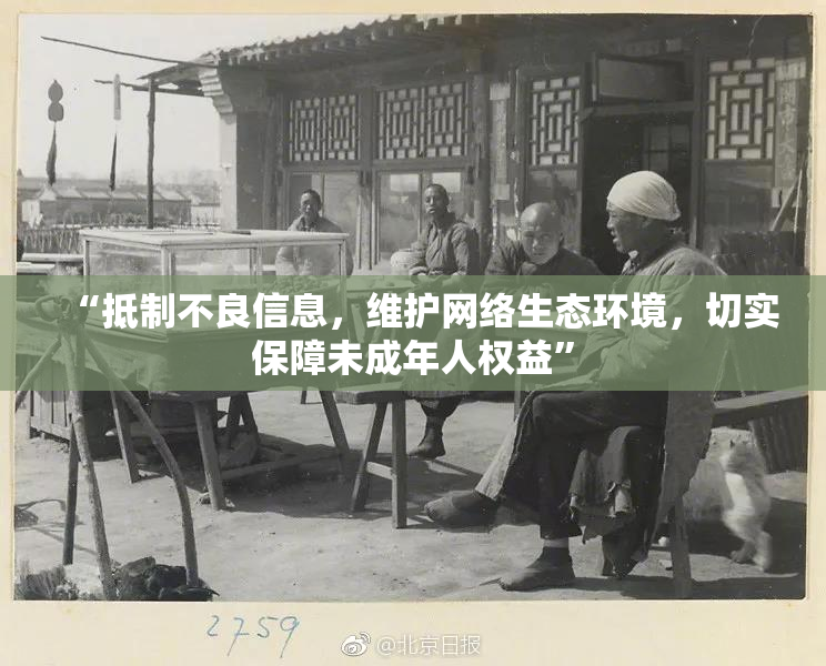 “抵制不良信息，维护网络生态环境，切实保障未成年人权益”