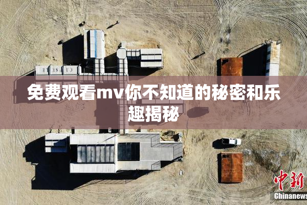 免费观看mv你不知道的秘密和乐趣揭秘