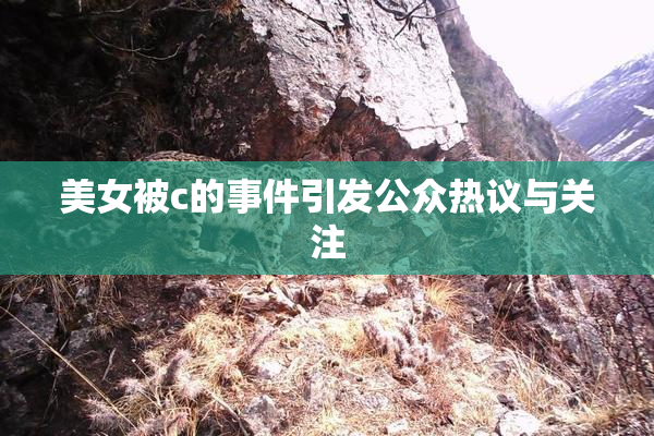 美女被c的事件引发公众热议与关注