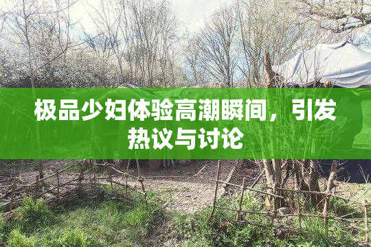 极品少妇体验高潮瞬间，引发热议与讨论