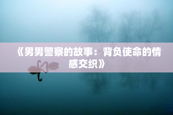 《男男警察的故事：背负使命的情感交织》