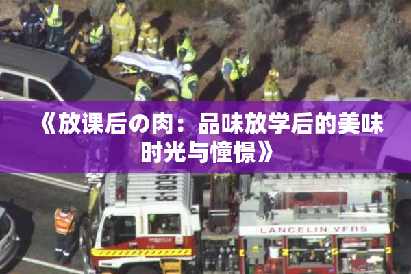 《放课后の肉：品味放学后的美味时光与憧憬》