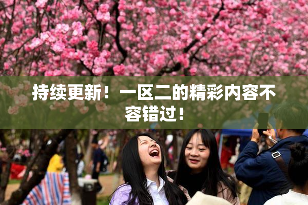 持续更新！一区二的精彩内容不容错过！