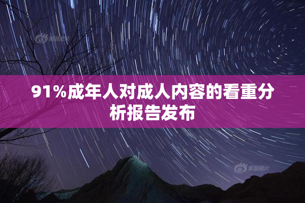 91%成年人对成人内容的看重分析报告发布