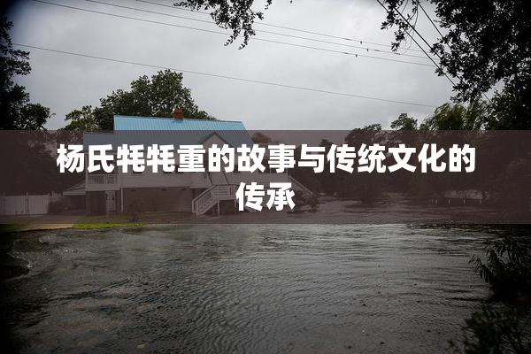 杨氏牦牦重的故事与传统文化的传承