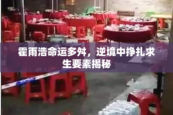 霍雨浩命运多舛，逆境中挣扎求生要素揭秘