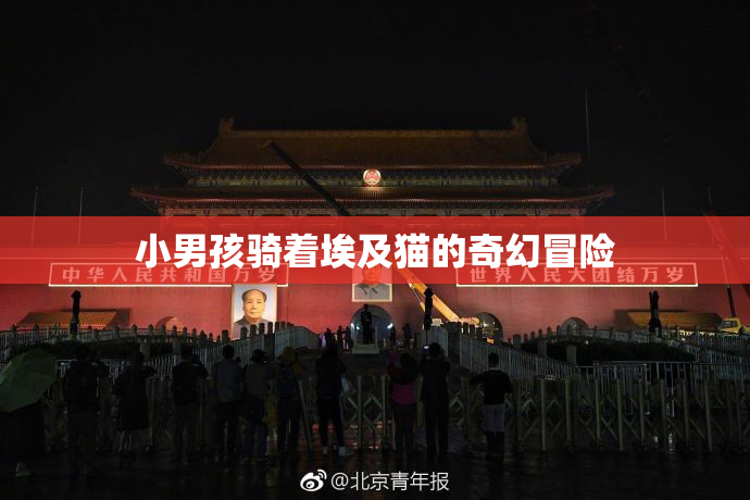小男孩骑着埃及猫的奇幻冒险