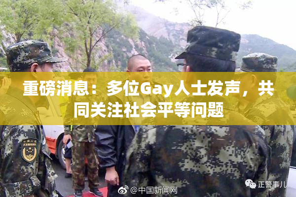 重磅消息：多位Gay人士发声，共同关注社会平等问题